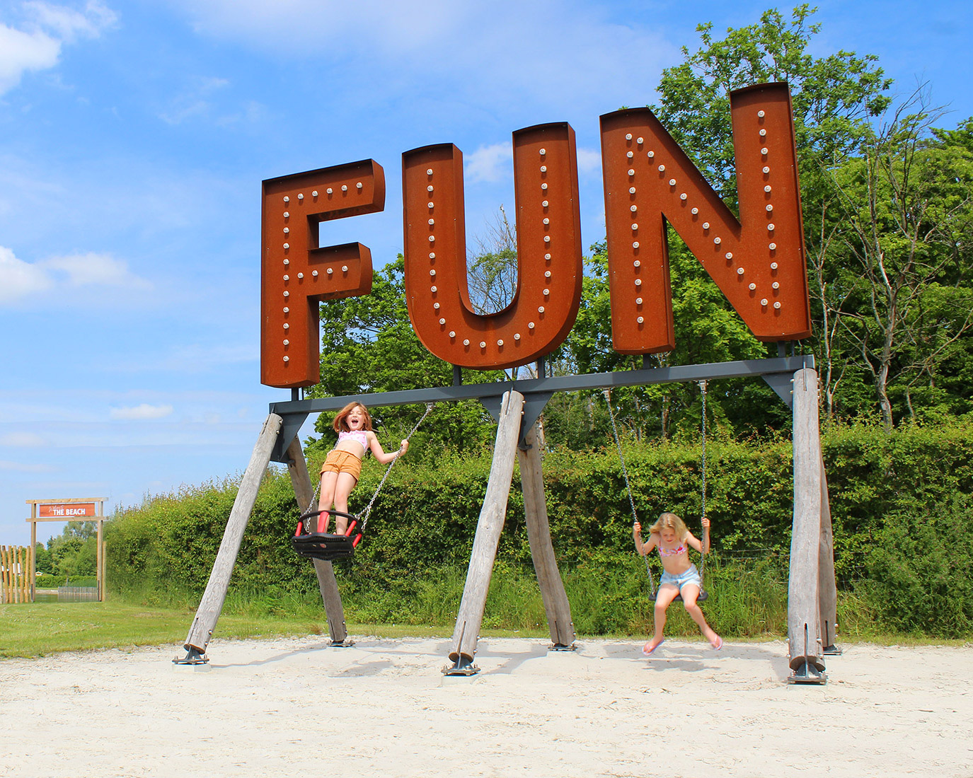 Fun Beach Selfie Swing