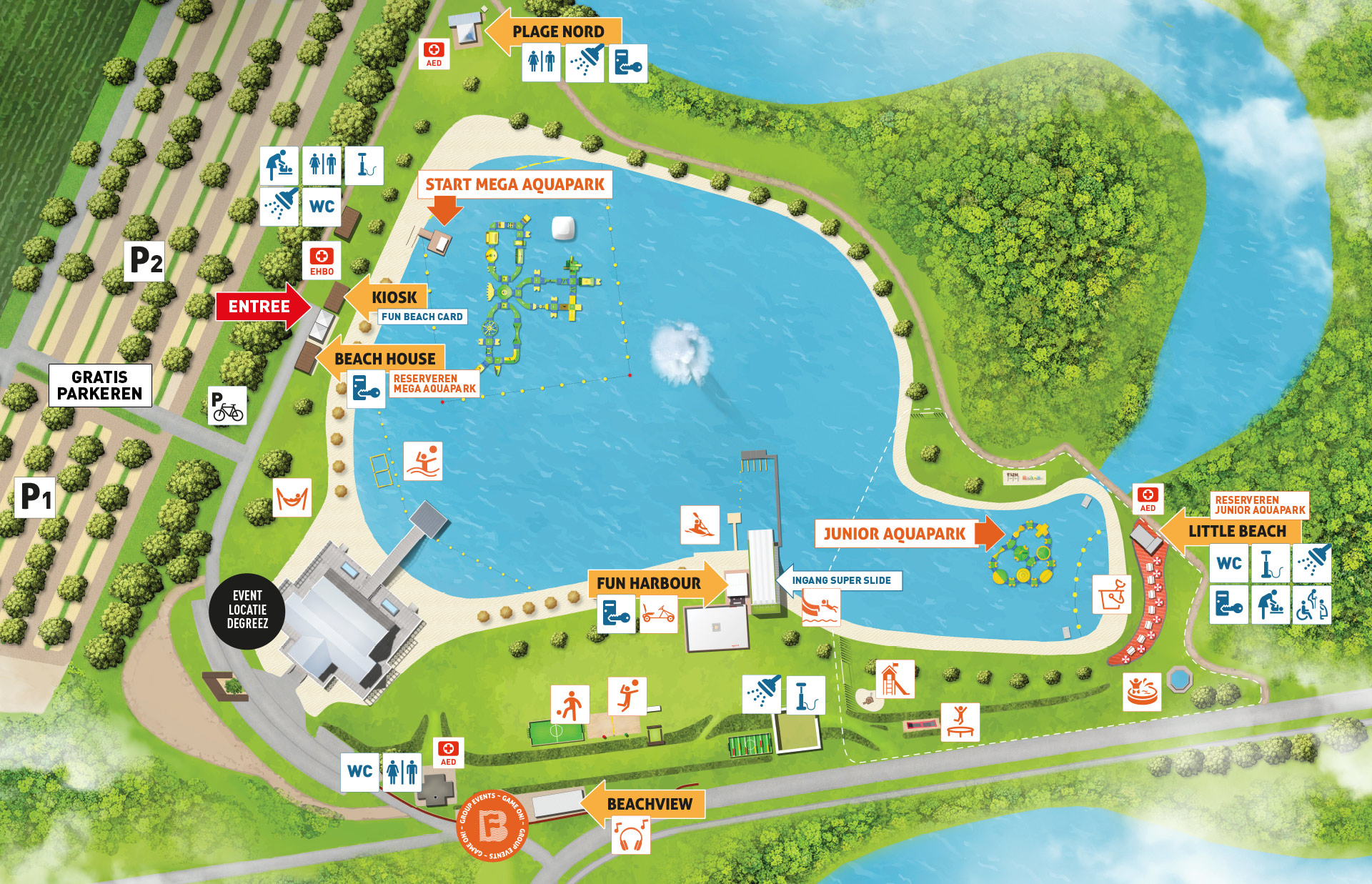 Plattegrond Fun Beach