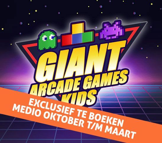 Giant arcade games, klassieke en moderne arcade spellen voor een leuk kinderfeestje. Te spelen in Roggel, Limburg.